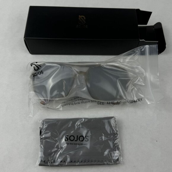 Sojos Polarized Sunglasses Tortoise Frame Green Lens UV400 Protection SJ2269C6 - Picture 2 of 16